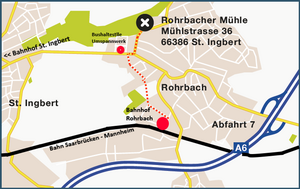 Rohrbacher Mühle Anreise-Skizze (Bild: VCS Saarland)